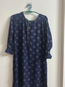 Elegant Blue Printed Kurta