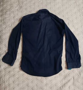 Stylish Navy &amp; Blue Patterned Shirt