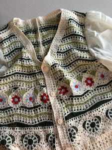 Crochet Knit Cardigan