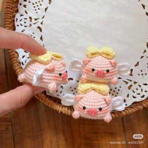Crochet Pig Keychain