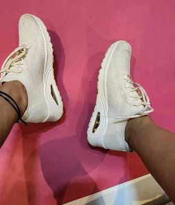 Skechers Air Cool Cream Stylish Sneakers