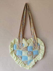 Heart Quilted Tote Bag