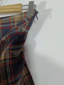 Multicolor Checks Mini Circular Skirt (Women)