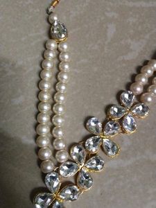 Pearl &amp; Crystal Necklace