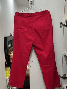 Red Export Material Denim Jeans Waist Size 30-32