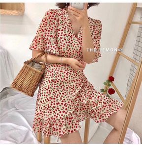 Floral Print Wrap Dress