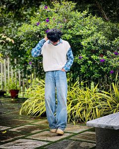 Baggy Jeans &amp; Layered Top all size