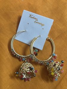 Fashionable Jhumka Hoop Earrings