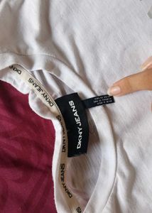 DKNY Jeans White Tee Top