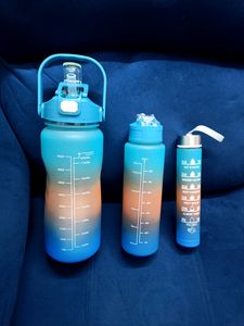 3 In 1 Motivation Bottles Set Blue Color