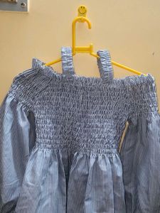Striped Off-Shoulder Blouse