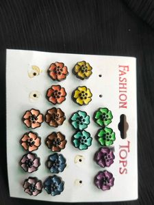 Flower Stud Earrings Set