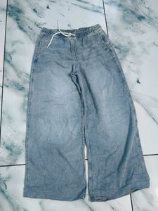 Wide Leg Denim Pants