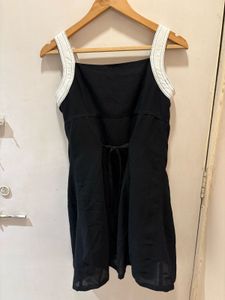 Button-Front Mini Dress