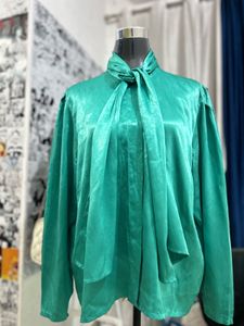 Vintage Emerald Green Blouse