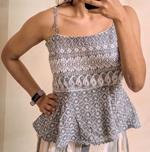 Beautiful Embroidery work Peplum top