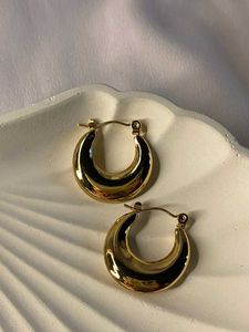 Stunning Gold Anti Tarnish Hoop Earrings