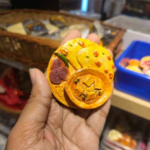 Paneer & Naan Ceramic Fridge Magnet