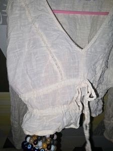 Ajio Linen New Top Worn Once