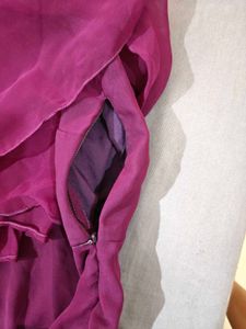 Purple One-Shoulder Dress