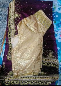 Purple 💜 Saree
