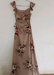 Long Wrap Dress With Slit