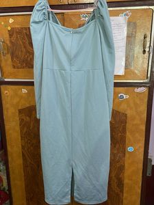 ILLI london Pista Blue Bodycon Midi Dress