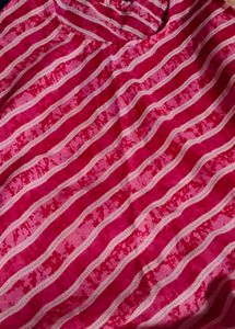 Striped Pink short kurti