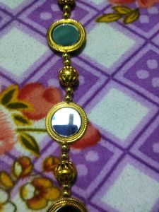 Hair Assesri  golden color long paranda