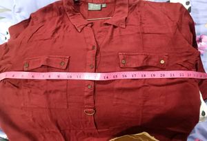 Gia Curves Maroon Shirt