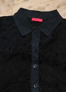 Elegant Black Lace Top