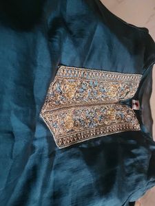 Emerald Green Embellished Top