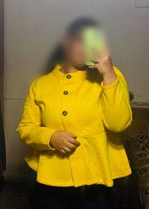 Mustard Yellow Peplum Jacket