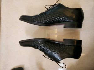 WOVEN LEATHER SHOES