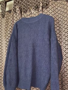 Blue Patterned Sweater