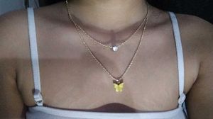 Layered Butterfly Necklace