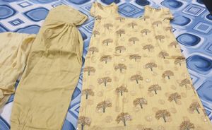 Light Lemon Cotton Suit