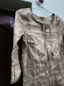 Aurelia Beige Tunic Top