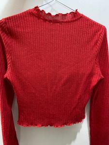 SHEIN RED CROP TOP😍
