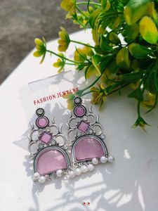 Pink Fashion Earrings