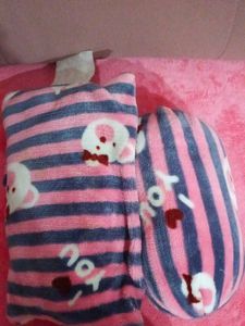Striped Plush Pillow Set