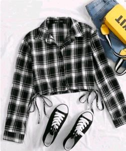 Checkered Crop Top