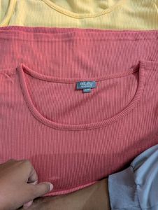 Combo Of 4 Sleevesless  Cotton Tops