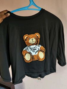 Cute Teddy Bear Graphic Top