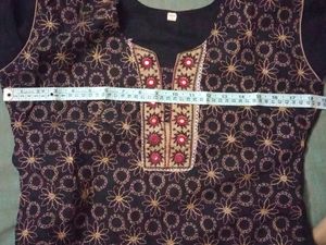 Black Chudi Set With Lining