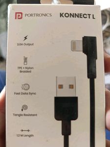 Portronics 8 Pin USB Cable