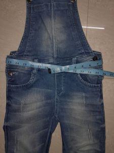 blue denim dungarees