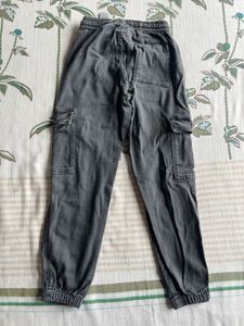 Zara Gray Cargo Pants For 10 Yrs Old