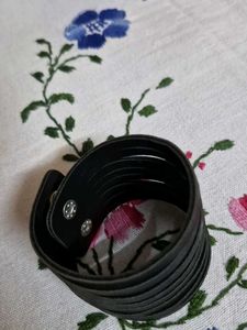 Black Leather Bracelet