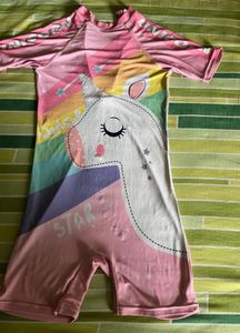 Rainbow Unicorn Swimsuit For 8-10 Yrs